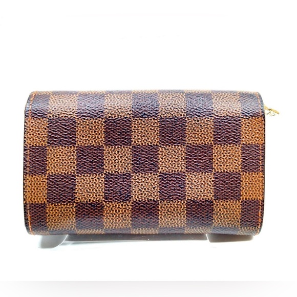 🤎Louis Vuitton Brown Portefeiulle Tresor Damier Compact Wallet | PRELOVED!!🤎 - Picture 1 of 9